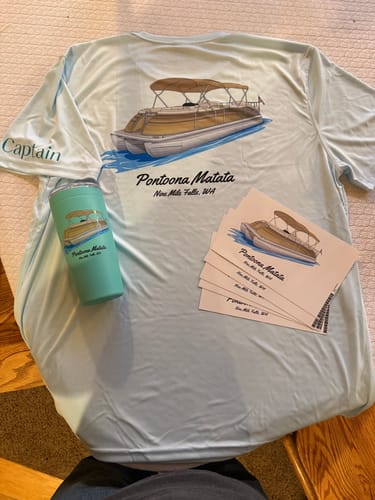 Customer photo review of Custom 20 oz. Stainless Steel Boat Tumbler