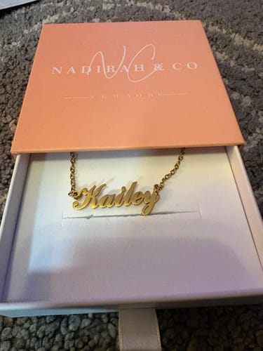 Customer photo review of Personalized Name Necklace
