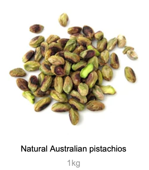 Customer photo review of Natural Australian pistachios