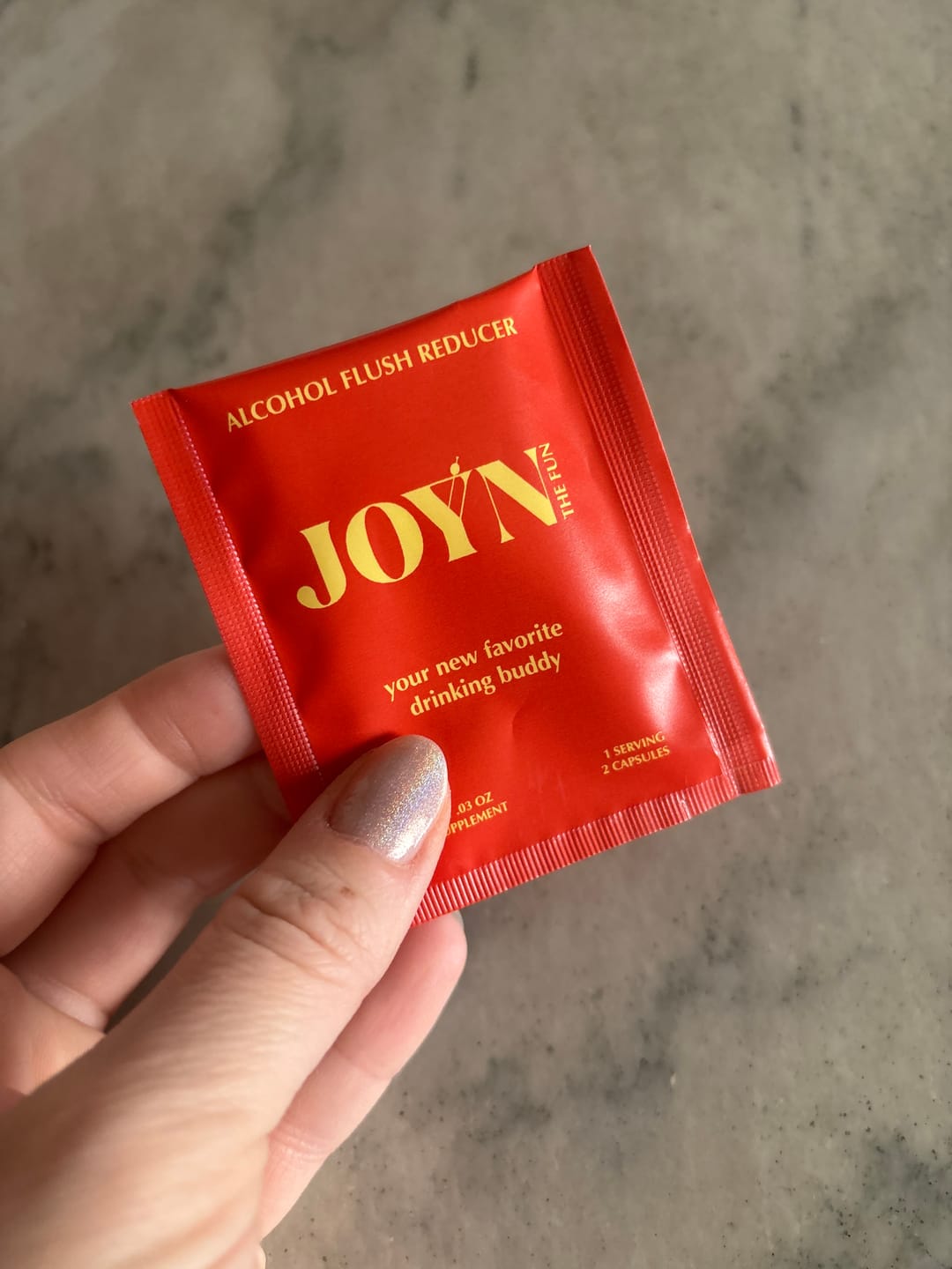 Customer photo review of Alcohol Flush and Hangover Reducer