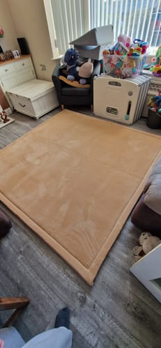 Customer photo review of Cream Baby Play Mat