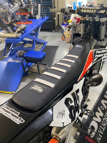 Customer photo review of Custom Seat Cover: 2023 KTM 300 SX
