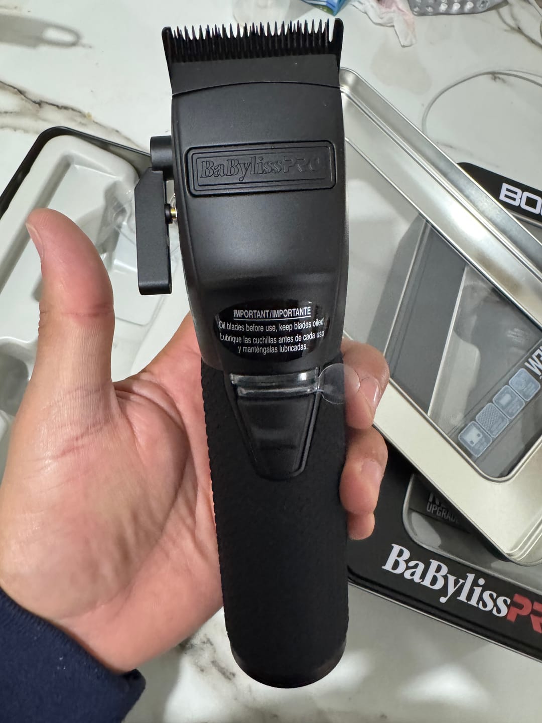 Customer photo review of BaByliss PRO - Combo Clipper Boost+ & Trimmer Boost+