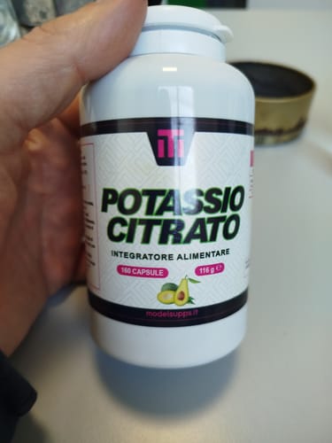Customer photo review of Potassio Citrato puro al 100% - 160 cps
