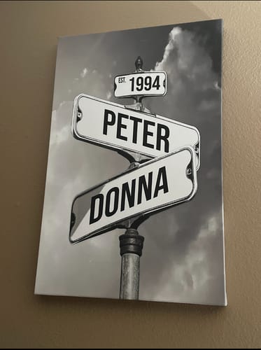 Customer photo review of COUPLES DATE OF LOVE by Cstm Canvas