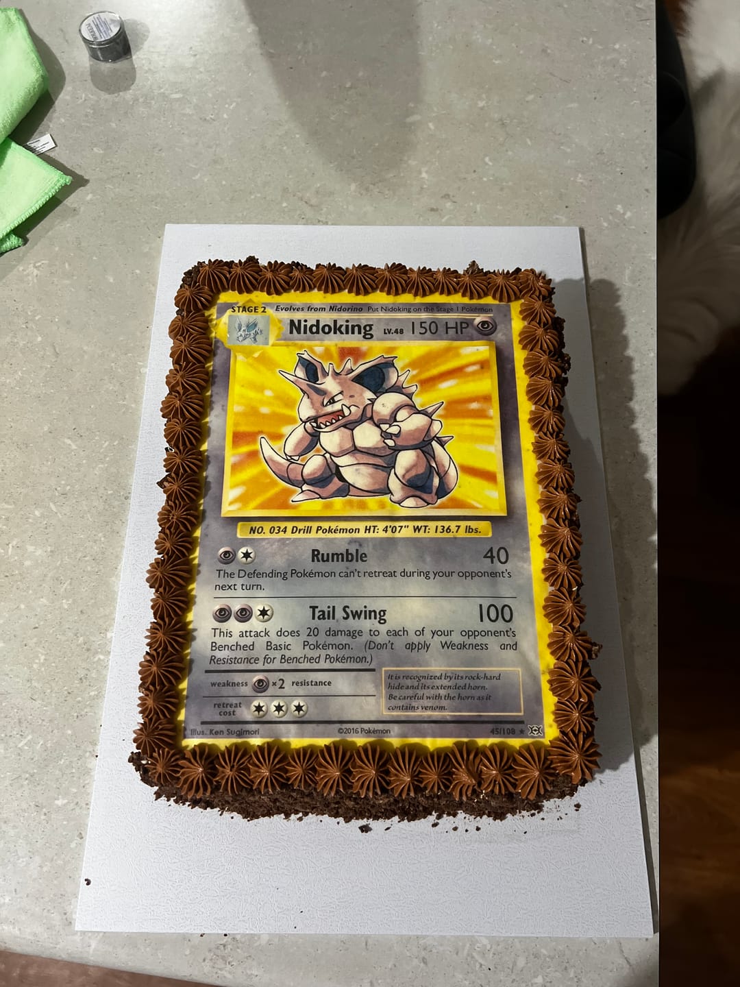 Customer photo review of Wafer Paper (0.3mm thin) - A4 Rectangle Custom Edible Image