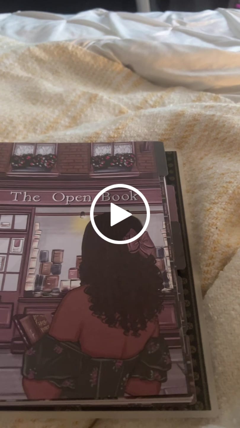 Customer video review of Dark Academia All Booked Up Reading Journal