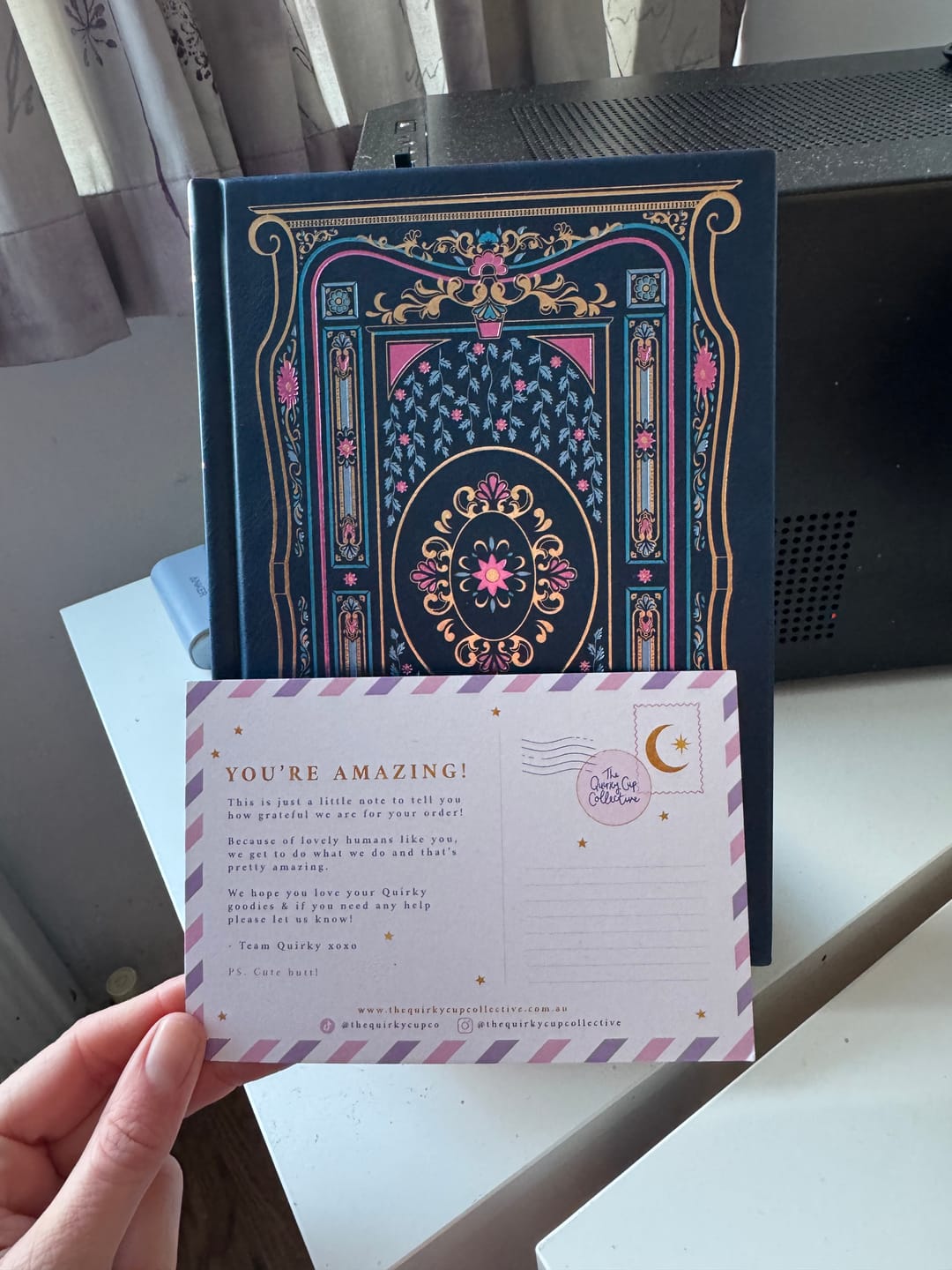 Customer photo review of Literati Journal - Royal Blue