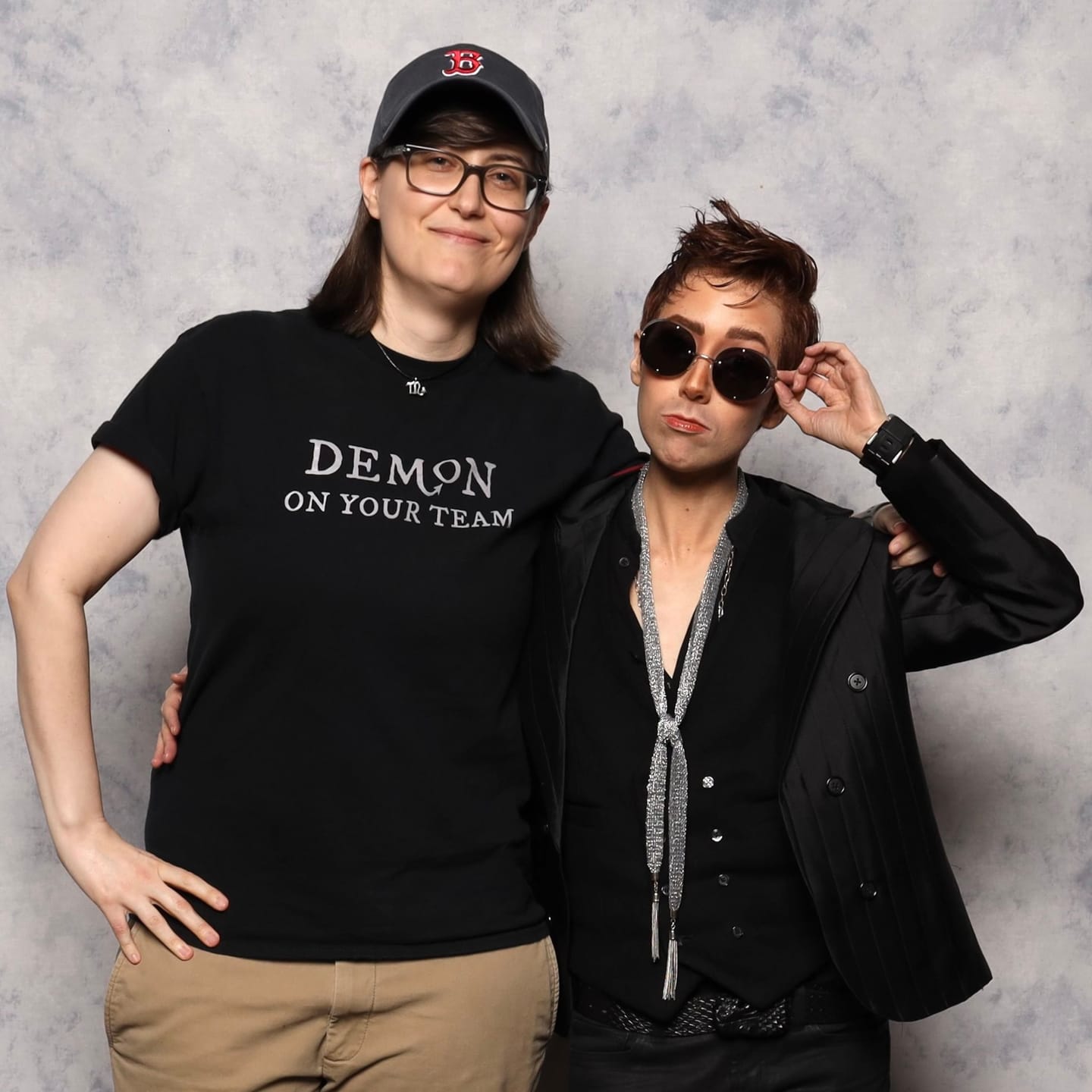 Customer photo review of Demon On Your Team T-shirt