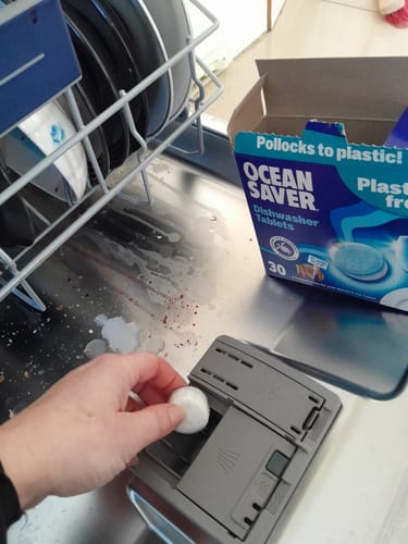 Customer photo review of New & Improved Eco Dishwasher Tablets - 30 Pack