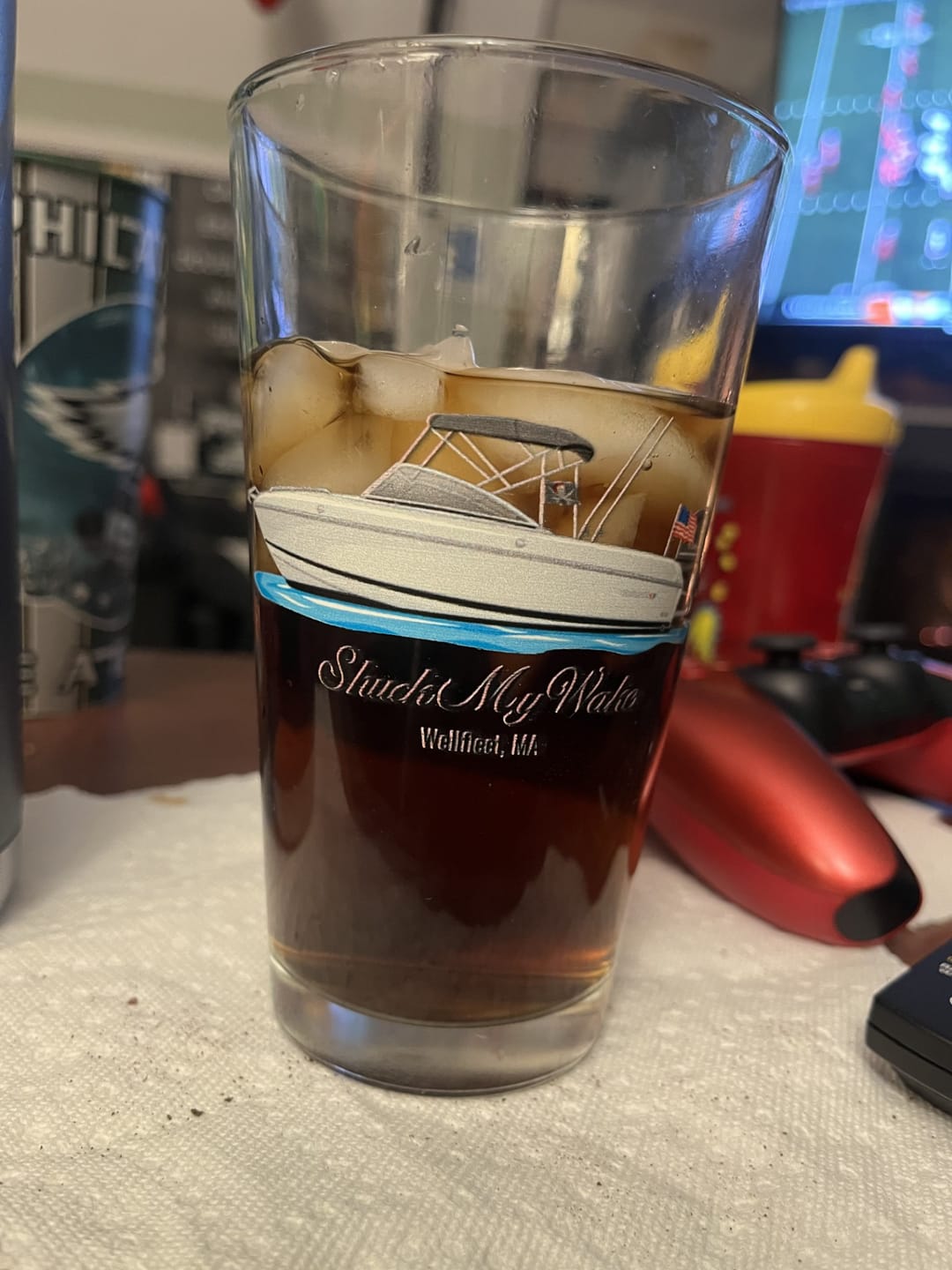 Customer photo review of Custom Pint Glasses