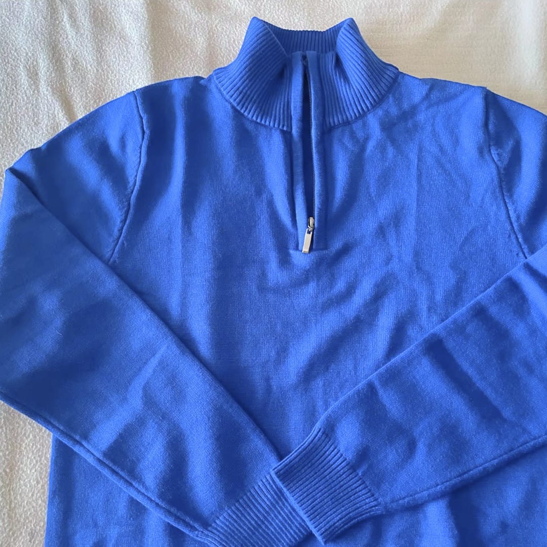 Customer photo review of Merino Herrenpullover mit V-Ausschnitt - Torino