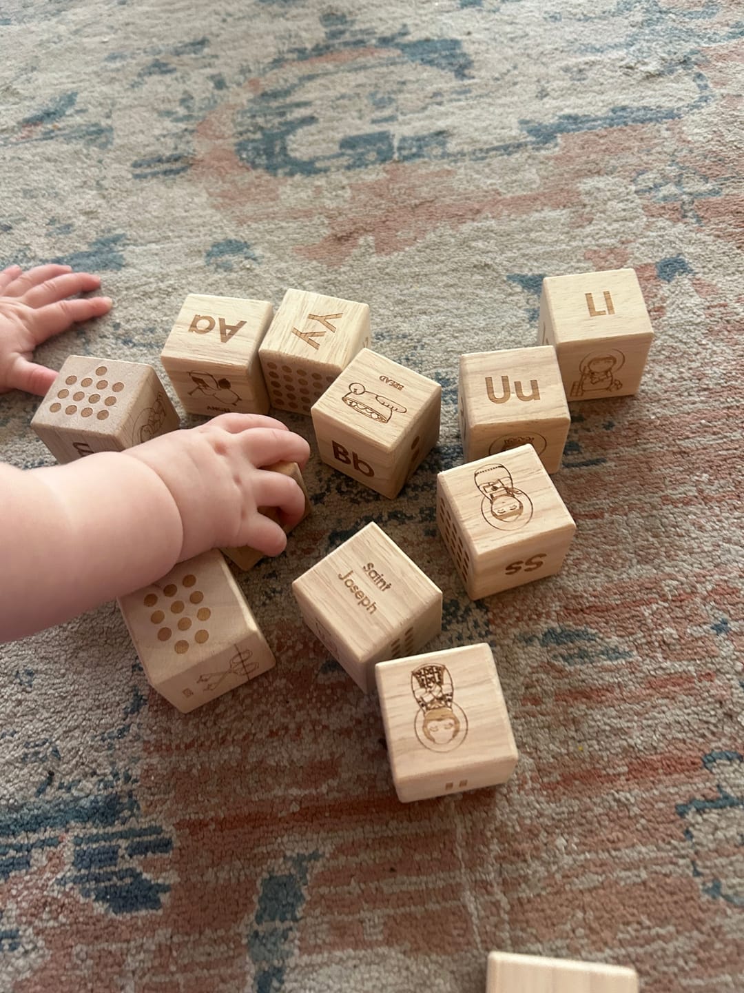 Customer photo review of Catholic ABC Alphabet Blocks