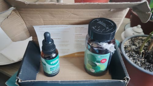 Customer photo review of Melena de León Cápsulas + Gotas - Extracto Ultra Concentrado