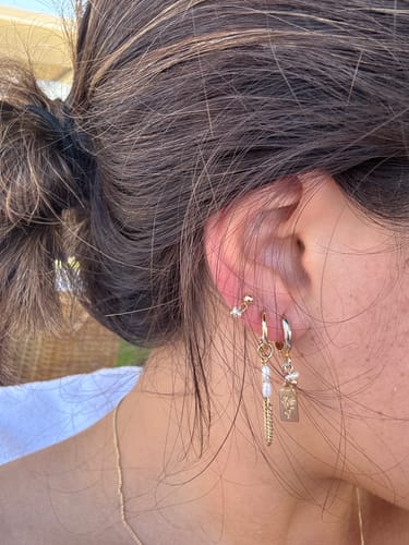 Customer photo review of Bar Earrings Set