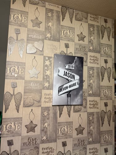 Customer photo review of COUPLES DATE OF LOVE by Cstm Canvas