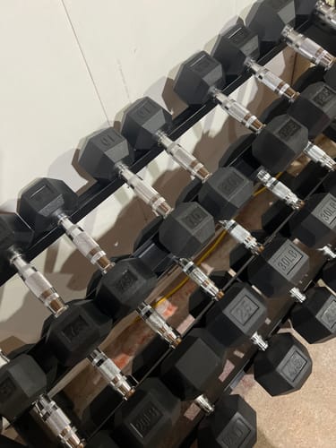 Customer photo review of Haltères Hexagonaux en Caoutchouc (Vendu à l'unité)