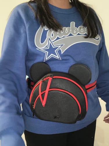 Customer photo review of Obsidian Mickey Anaheim Hip Pack