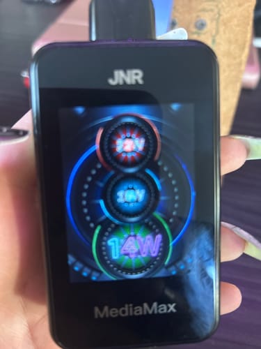 Customer photo review of JNR - MediaMax - 40K - Puff / Vape Jetable - 2% nicotine - Smart connect