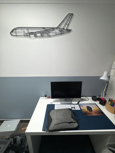 Customer photo review of A380-800 Silhouette Metal Wall Art