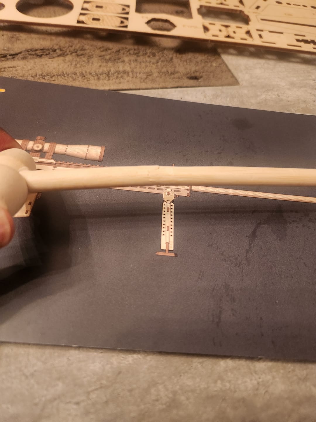 Customer photo review of Rokrgeek Barrett M82A1 3D Wooden Model