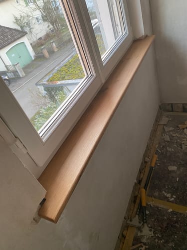 Customer photo review of Fensterbank Eiche