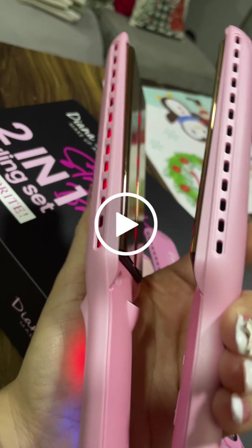 Customer video review of Set Plancha Profesional Infrarroja + Cepillo Alaciador