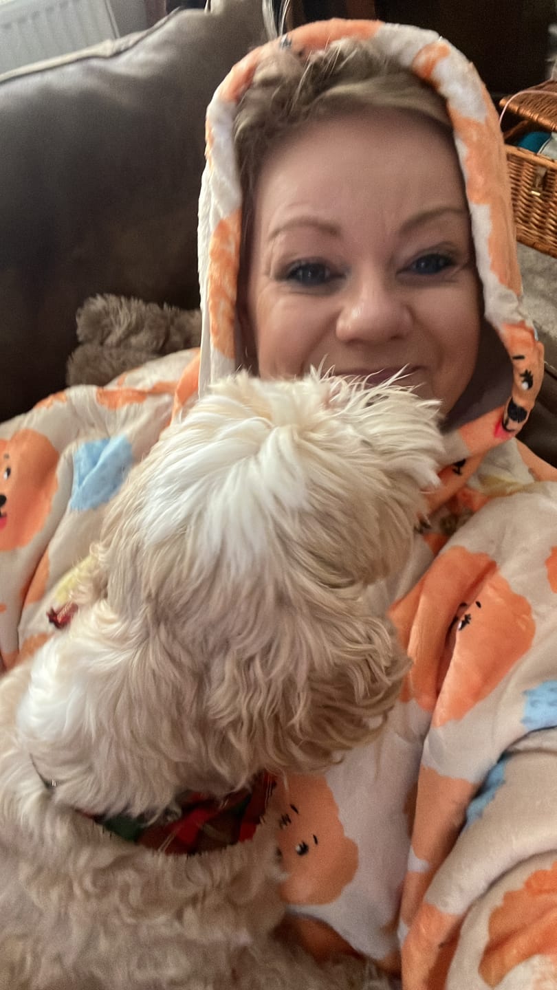 Customer photo review of Fluff Hugs - Adults