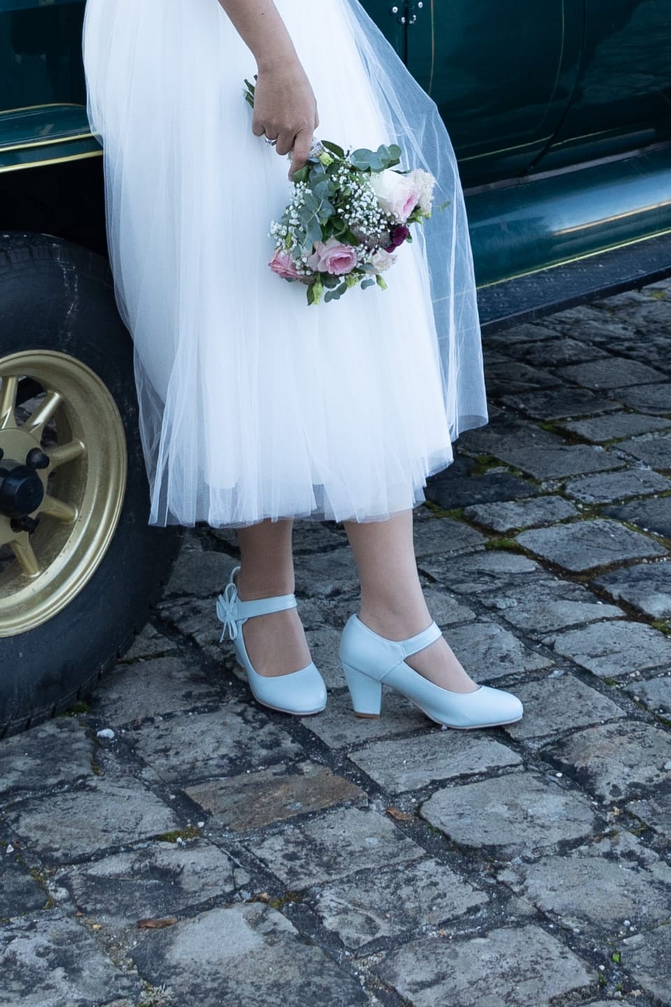 Customer photo review of Chaussures Rétro Pin-Up Bleu
