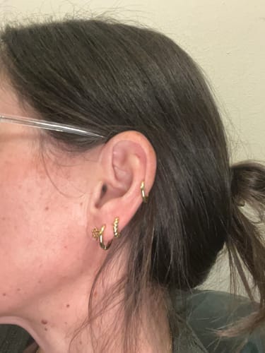 Customer photo review of Baby Reef Earrings