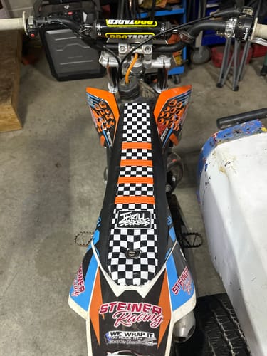 Customer photo review of Custom Seat Cover: 2011 KTM 50 SX
