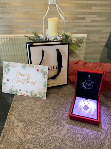 Customer photo review of To My Wife, 'Meeting you was Fate' - Choose a Necklace for Her - WF25