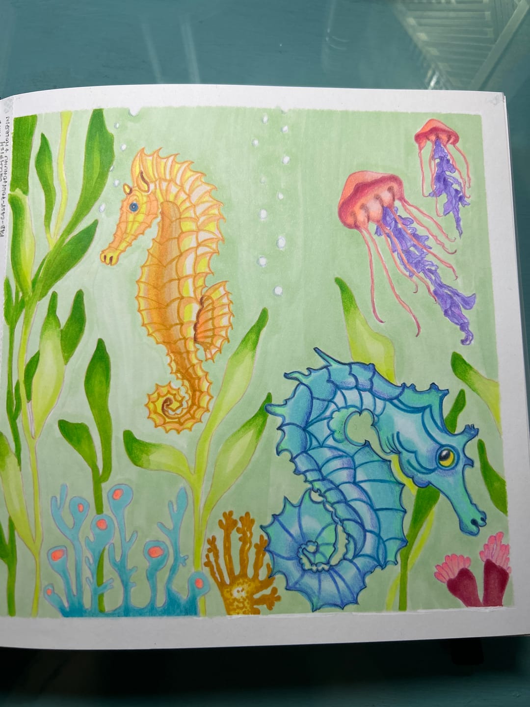 Customer photo review of Ohuhu Maui 160 Colors Dual Tips Water Based Art Markers, Brush & Fineliner