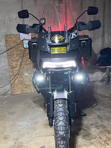 Customer photo review of Plug-&-Play Front T3 Turn Signal Upgrade Kit for Harley-Davidson Pan America 1250