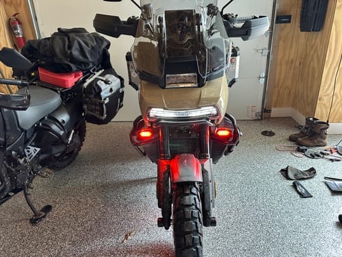 Customer photo review of Plug-&-Play Front T3 Turn Signal Upgrade Kit for Harley-Davidson Pan America 1250
