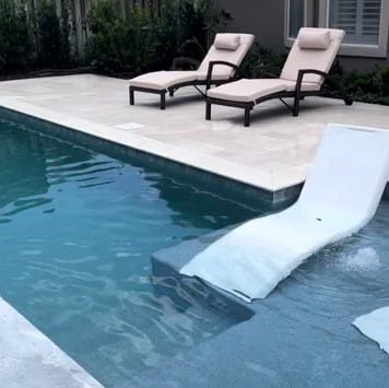Customer photo review of HOMREST Patio Lounge Chair Outdoor Set of 2, Wicker Tanning Chairs with Wheels, Headpillow, Ergonomic Arms & Cushion for Poolside Beach (Khaki)