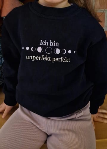 Customer photo review of Unperfekt Perfekt - Kinder Sweatshirt