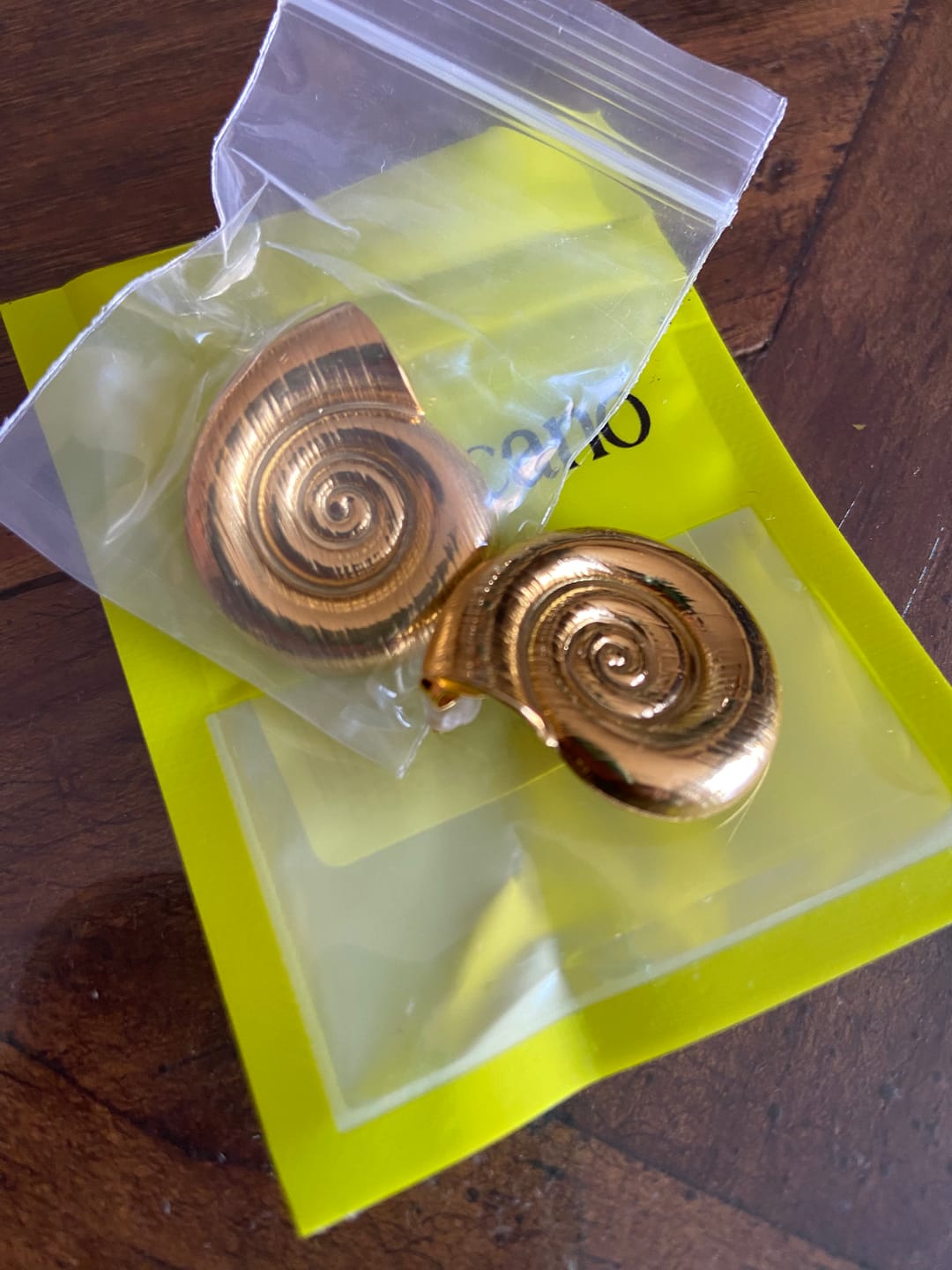 Customer photo review of Aretes Caracol