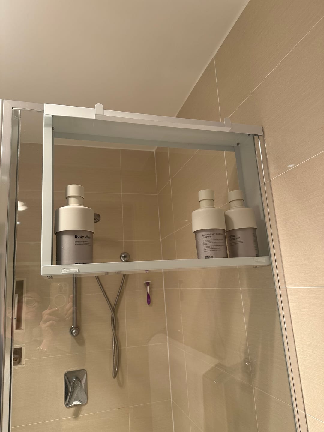 Customer photo review of Shower Shelf Caddy