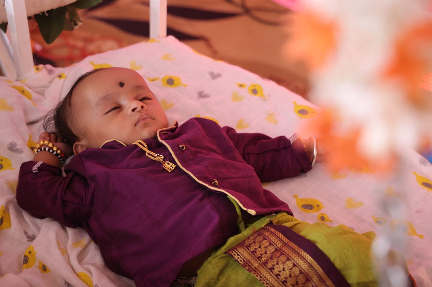 Customer photo review of Green and wine kurta dhoti baby boy ethnic wear