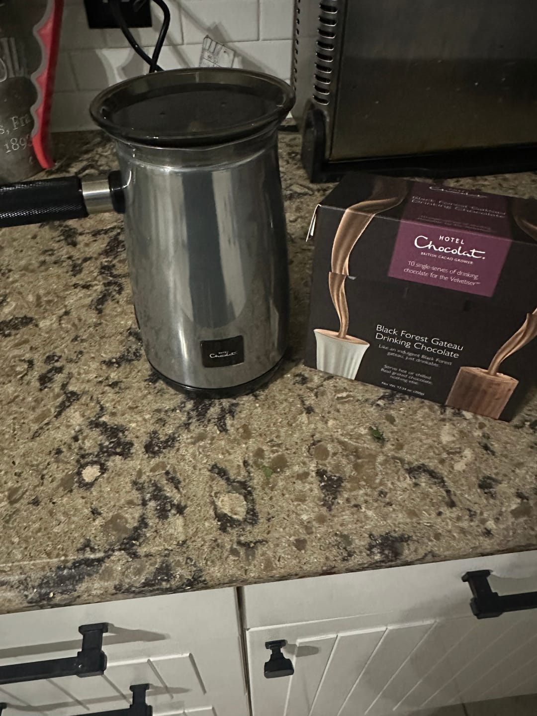Customer photo review of Black Forest Gateau Hot Chocolate Flakes