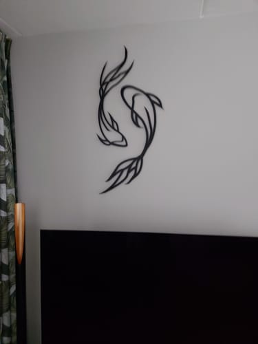 Customer photo review of Décoration Murale en Métal - Feng Shui Koï