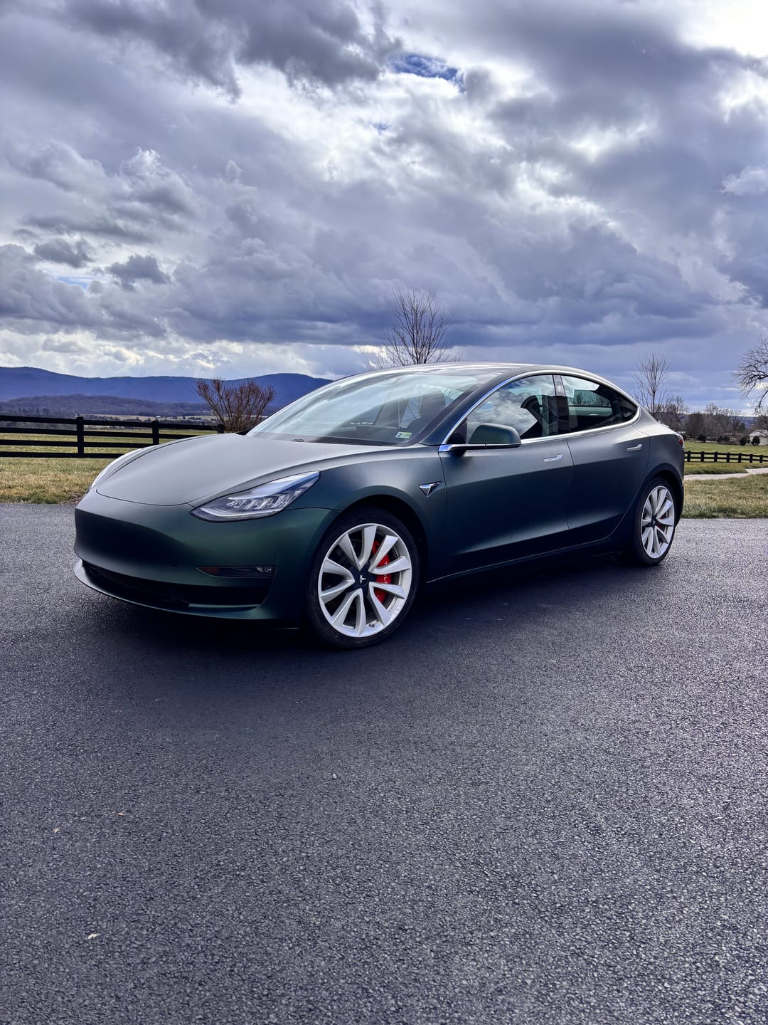 Customer photo review of Matte Metallic Hunter Green Vinyl Wrap