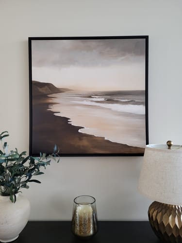 Customer photo review of Sandy Shoreline Canvas Art