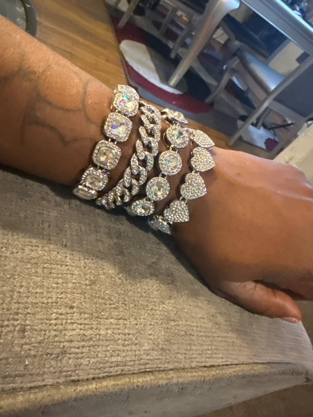 Customer photo review of 4 PCS MEGAN BRACELET STACK (Ready to Ship)