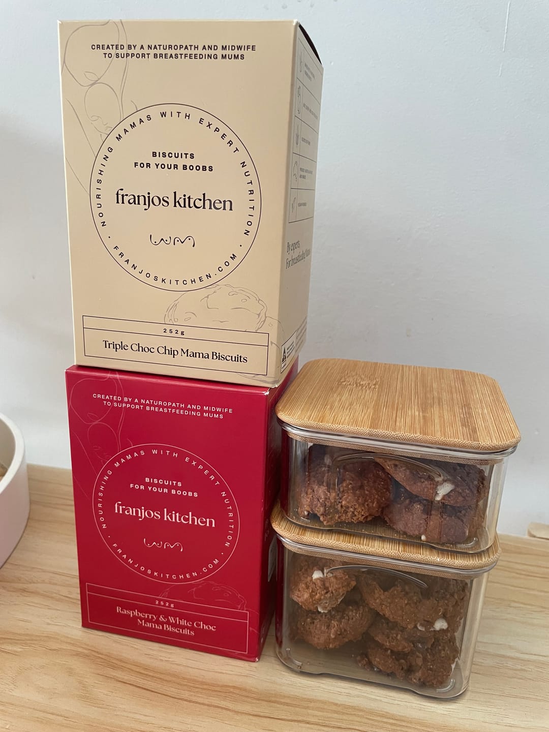 Customer photo review of Triple Chocolate Mama Biscuits