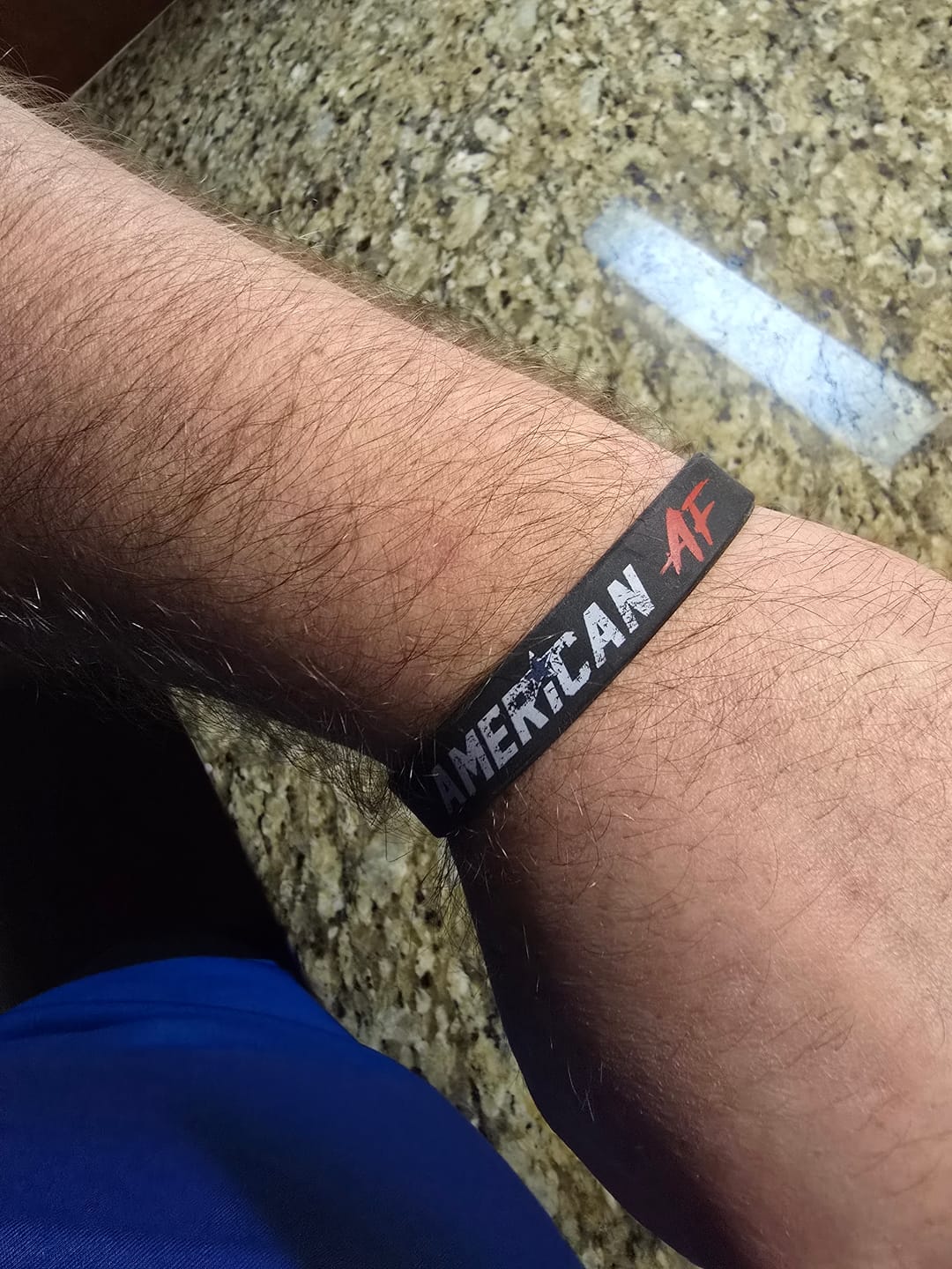 Customer photo review of American AF Wristband