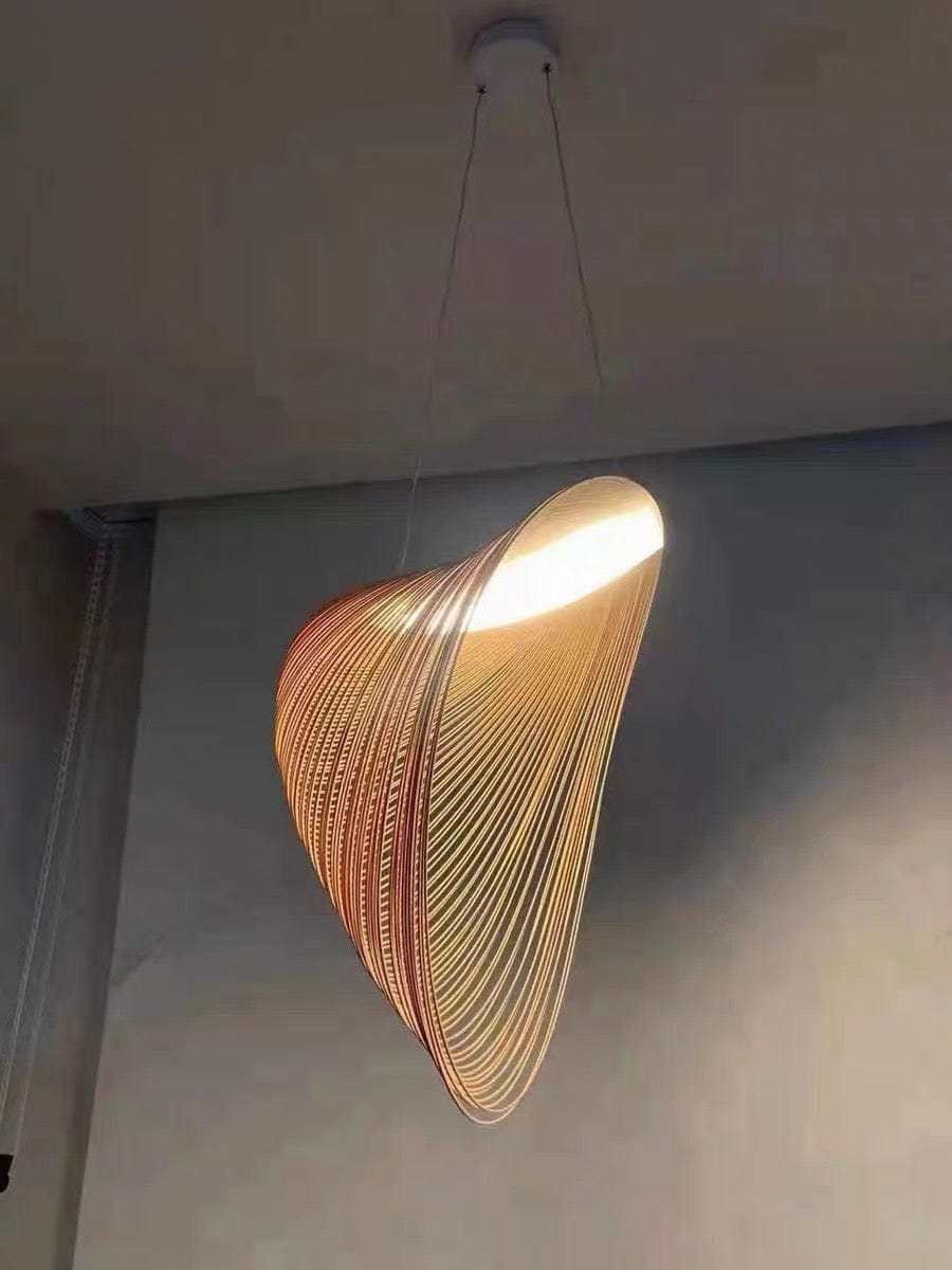Customer photo review of Home Decor Wood Art LED Chandelier, Dimmable