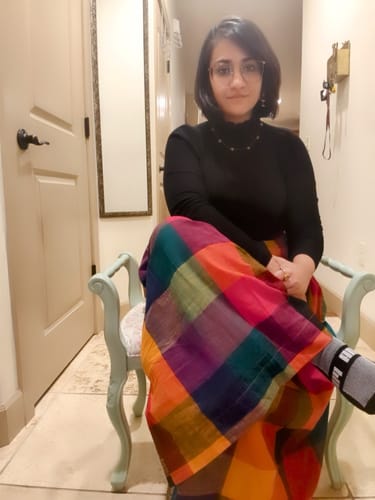 Customer photo review of FRIDA PANTS | MULTI CHEX
