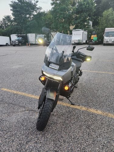 Customer photo review of Plug-&-Play T3 Turn Signal Handguard Kit for Harley-Davidson Pan America 1250